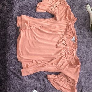 pink top fits lose and nice comfortable material
